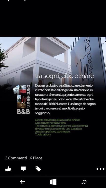 B&B Numero Uno Bisceglie Exterior photo